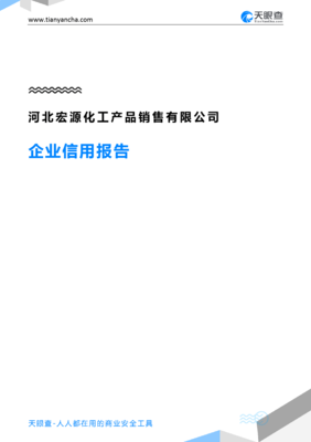 河北宏源化工产品销售企业信用报告（天眼查数据深度分析）